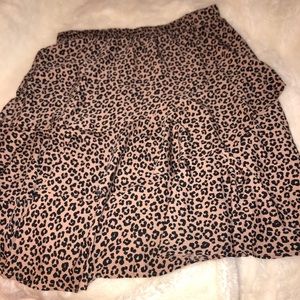 Cotton On Curve Leopard skirt